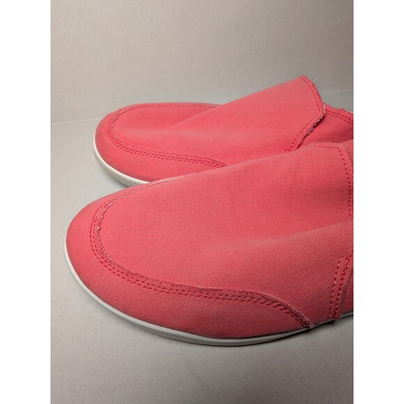 Vionic Beach Canvas Slip-On Sneakers Malibu Womens Sz 11 Coral Pink Comfort Shoe - Picture 12 of 15